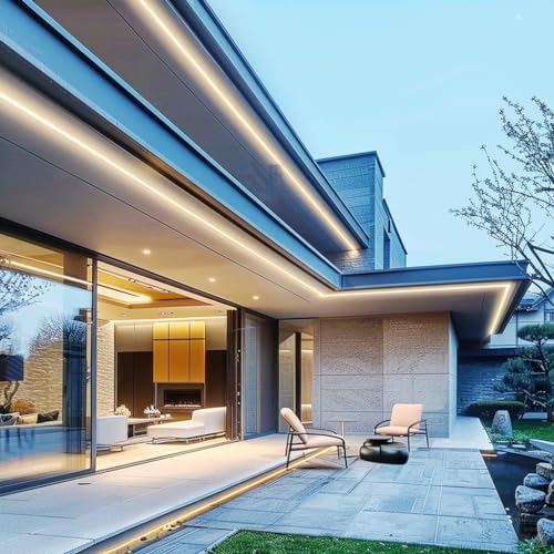 BENLUN 24 V COB LED Strip 20 m (10 m x 2), 4000 K Natural White LED Strip for Outdoors, Waterproof, 312LEDs/M CRI 93 Self-Adhesive Strip with Power Supply for Bedroom, Home Decoration, Kitchen