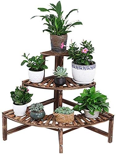 chishizhenxiang Jardinera Soporte para macetas Estante de Esquina ...