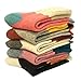 Yshare Women's Super Thick Crew Soft Wool Winter Comfortable Warm Socks (Pack of 5), One Size (5-9), Multicolor