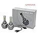 GPPOWER 2PCS H7 4Side COB led Headlights bulbs Replacement Lights Halogen & HID All-In-One 6000K White 80w 9600LM Warranty 1year