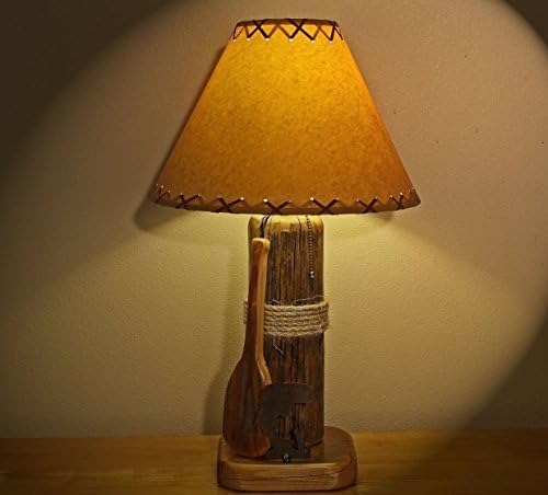 Rustic Lodge/Cabin Style Lamp...The Rainbow Lake Table Lamp w/14" Parchment Shade