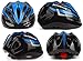 Kids Bike Helmet for Bicycle Cycling, Skateboard, Scooter – Adjustable Harness from Age 3 to 7 for Head Size 19.6-22 inch - Durable Toddler Kid Bicycle Helmets Boys and Girls Will Love(Black Blue)