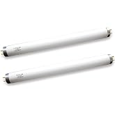 (2Pack) F15T12-CW 15W T12 Cool White 18" Fluorescent Light Bulb,Replace G E,Sylvania 21532,Philips Lamp Light Bulb,4100K Cool White, Medium Bi-Pin G13 Base