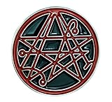 Necronomicon Gate Symbol Lapel Pin Occult Jewelry Alchemy Sign Jacket Pin