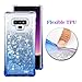 Ruky Galaxy Note 9 Case, Galaxy Note 9 Glitter Case, Gradient Quicksand Series Reinforced Corners TPU Bumper Cushion Protective Shockproof Bling Heart Liquid Case for Galaxy Note 9 - Gradient Azure