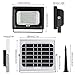 【Upgrade】Solar Flood Light Outdoor 60 LED Security Lights IP66 Waterproof 300 Lumens Floodlights 6000K Auto-Induction Solar Power Bright Light for Lawn Backyard Garden (Daylight White)