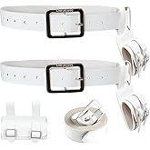 Vaianie 2 Pcs Katana Sword Holder Leather Sheath Scabbard Sword Belt Adjustable Belt Two Buckle Sword Leather Holster