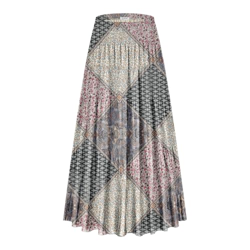 LiCot Women's Maxi Skirt Pockets Casual Line