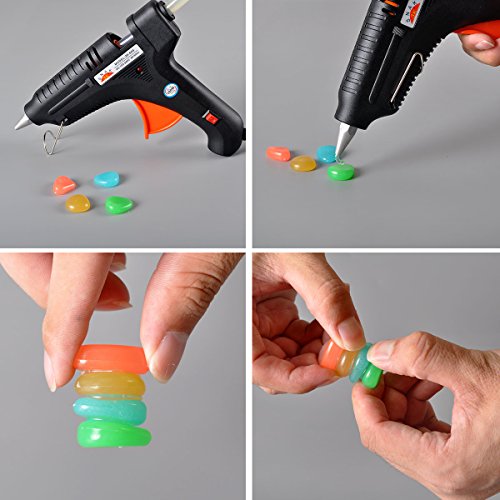 100% Safe Hot Melt Glue Gun with Rapid Heating Technology Flexible Trigger for DIY Small Arts Craft Projects Household& Sealing and Quick Repairs 100W (10pcs Glue Sticks & Carry Case)