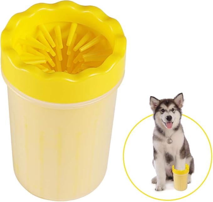 YQHbe Hunde Pfotenreiniger,Pfotenreiniger FüR Hunde Mit Handtuch Hund