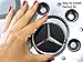 Mercedes Benz Wheel Center Caps - Black Carbon Fiber - Set of 4 Mercedes Benz Wheel Caps – AMG Wheel Center Caps - 75mm/ 3 Inch - Mercedes Center Wheel Caps - Mercedes Wheel Caps MB Hub Caps