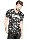GUESS Men's Barnabee Splatter V-Neck Tee