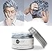 VOLLUCK Silver Gray Hair Coloring Wax Temporary Hair Clay Pomades 4.23 oz,Natural Hair Dye Material Disposable Hair Styling Clay Ash for Cosplay, Halloween, Party