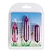 DGz 3Pcs/Set Mini Bullet Vibrant Toy for Women,Waterproof Cordless Electric Trigger Point Vibe, Smooth Silicone, Pocket Size - Purple 15