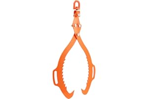 VEVOR 32in Log Lifting Tongs, 2-Claw Log Tongs, Heavy Duty Steel Log Grapple, 1543LBS Lifting Capacity, Swivel Log Graper Tim