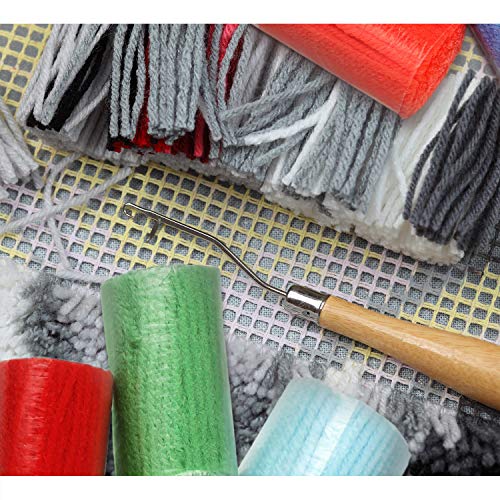 10 Colors Latch Hook Yarn PreCut Rug Yarn Colorful Sewing Replace Yarn Threads for Making