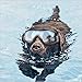 YAWALL Dog Goggles Pet Cool Sunglasses UV Protection Windproof Goggles Pet Eye Wear Medium Large Dog Swimming Skating Glasses Accessaries