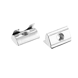 uxcell 10Pcs M6 T Nuts Roll in Spring, T Nut with