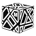 Twister.CK 3x3 Ghost Cube,Magic Cube with White Stickers,3x3 Speed Cube Sticker,Ghost Speed Cube Abnormity 3x3 Magic Cube Puzzles,Brain Teaser Puzzle for Cube Teasers.