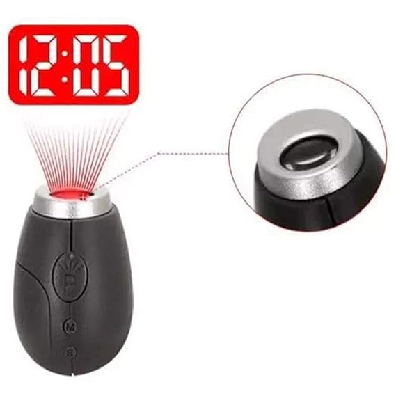 Travel Camping Red Moous Projection Clock Mini Led Torch