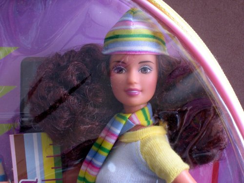 Barbie Teresa School Cool Doll with Plastic Backpack Carry Tote (2000)