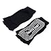 Cosfash Non Slip Skid Yoga Pilates Barre Socks with Grips for Women and Men 4 Pairs, Black/Grey/Purple/Blue, One Size