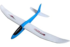 kowaku Throwing Foam Plane Airplane Toy,Compact Sturdy Large Lightweight Hobby Aircraft Glider Outdoor Sport Toys for Boys Gi