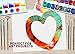 Juvale White Foam Heart Wreath Forms for Crafts, DIY Hearts for Wedding, Valentine's Decorations (10 in, 4 Pack)