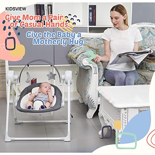 Electric Portable Baby Swings for Infants to Toddler with Intelligent