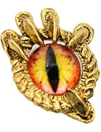 Creative Pewter Designs Dragon Claw with Red Eye 22k Gold Plated Lapel Pin, Brooch, Jewelry, GG019RED
