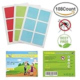 Mosquito Repellent Patch, Veecom 108 Count Deet-free All Natural Insect Repellent Sticker for Kids, Baby and Adult