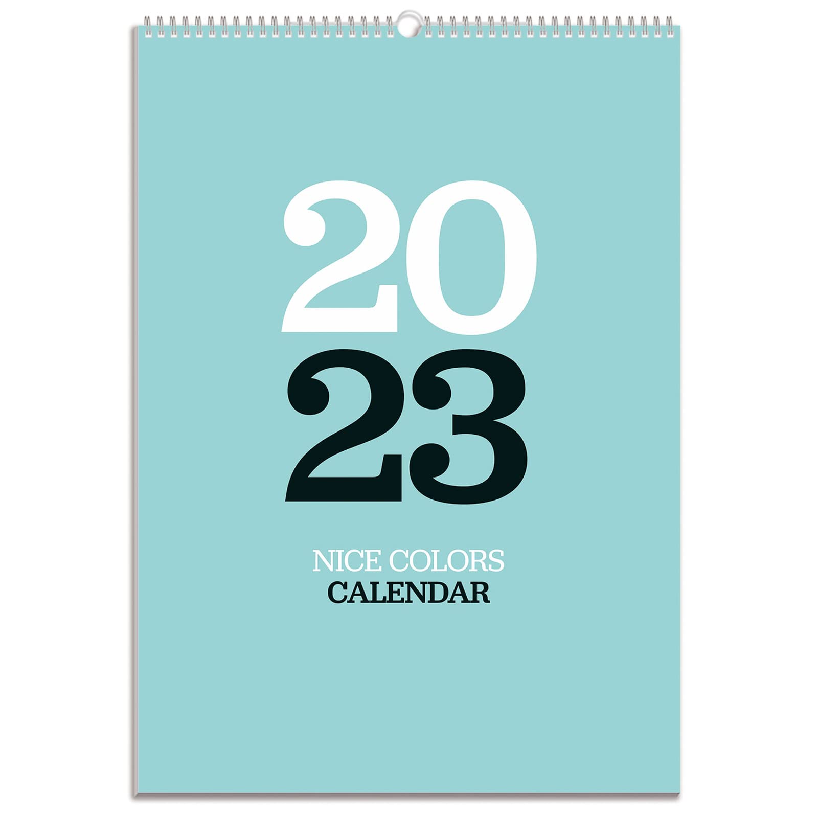 Kokonote Nice Colours A3 Wall Calendar 2023 | FSC® | 11.7 x 16.5 inches - 29.7 x 42 cm | 12 Month Planner | A3 Calendar 2023 | Family Planner Calendar 2023