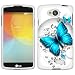 LG Transpyre Blue Butterfly Case