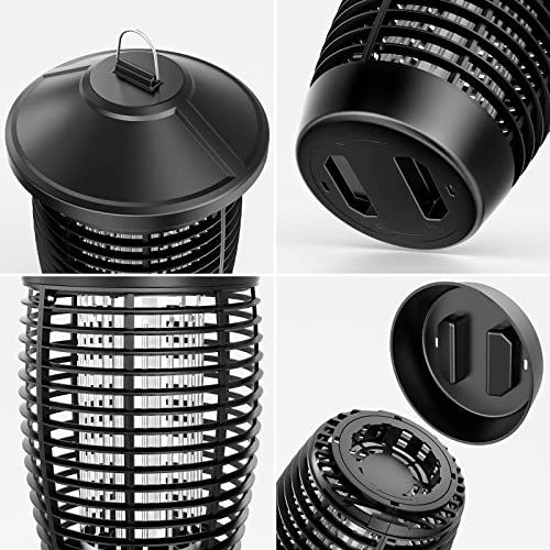 PALONE Bug Zapper Lamp 4500V 20W Light Electric Shock Pest, Electronic Bug Zapper Electric Shock Pest, Plug-in Bulbs Used in Homes,Gardens, Suitable for Indoor and Outdoor Waterproof