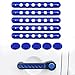 Opall Grab Handle Inserts Cover+Push Button Knobs Cover Trim for 2007-2018 Jeep Wrangler JK & Unlimited 5PCS Blue