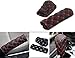 Fochutech 5pcs Set Auto Car Handbrake Gear Shift Rearview Mirror Cover Handle Hand Break Protect Accessories Case Sleeve Universal Anti-Slip Sports (Red)