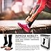 SB SOX Compression Ankle Brace (1 Pair) – Ankle Support Sleeve for Men & Women – Relief for Achilles, Sprains, Plantar Fasciitis (Solid Black, X-Large)