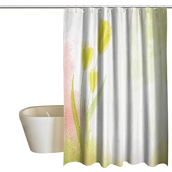 Amazon Com Marymunger Flower Decorations Polyester Shower Curtain