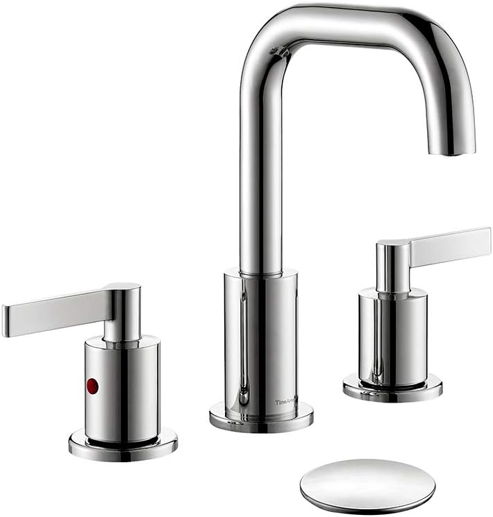 Timearrow Taf288s Cp Two Handle 8 Inch Widespread Bathroom Sink