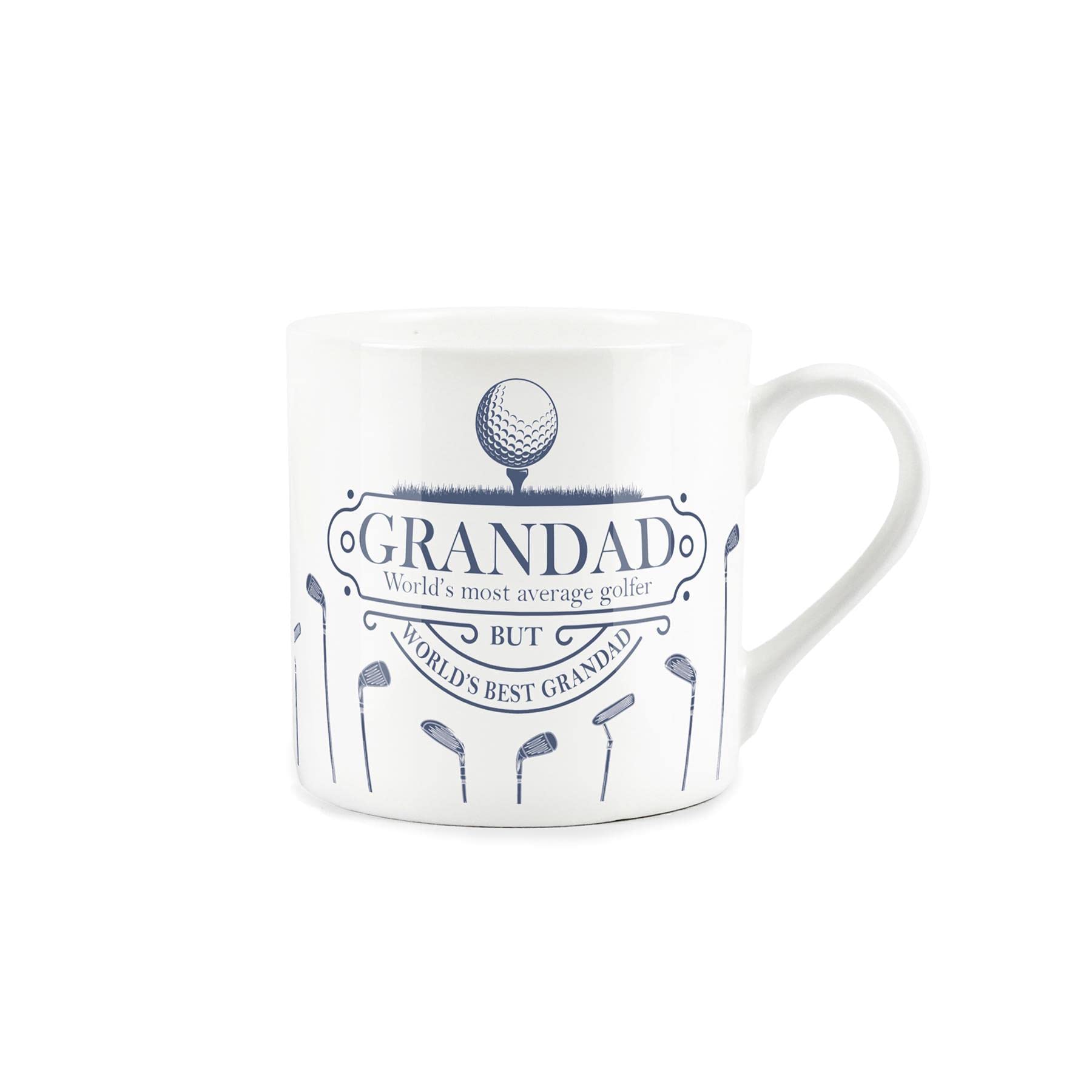 Purely Home Bad Golfer Joke Mug for Fathers Day - Grandad - Fine Bone China White Coffee Tea Present Fathers Day Gift