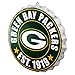 FOCO Green Bay Packers NFL Team Logo Wall Sign, One Size, Rectangular, Metal, 4 x 12.5 Inches