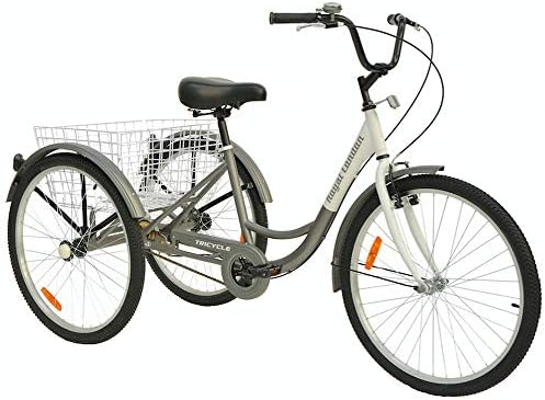 Royal London Adult Tricycle 3 Wheeled Trike Bicycle with Wire Shopping Basket