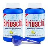 Brioschi Italian Effervescent 8.5oz Bottle (2 Bottles) With Exclusive Custom Brioschi Serving Size Scoop (Two Bottles)