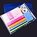 Poly Document Folder with Snap Button, Plastic Envelope Folder, Water/Tear Resistant A4/Letter Size Translucent Paper Organizers (Multi-Color)