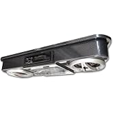 MADJAX Universal Golf Cart Overhead Radio Console | Carbon Fiber Finish | Compatible with EZGO, Club Car, Yamaha Golf Carts