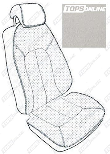 2000 thru 2006 Mercedes Benz (C215) Replacement Front Seat Covers (non-Heater-equipped) and Headrest Covers, Whole Sitting Area Perforated-- Original Mercedes Italian Nappa Leather (Oyster)
