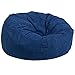 Flash Furniture Duncan Oversized Bean Bag Chair for Kids and Adults, Foam-Filled Beanbag Chair with Machine Washable Cover, Denim