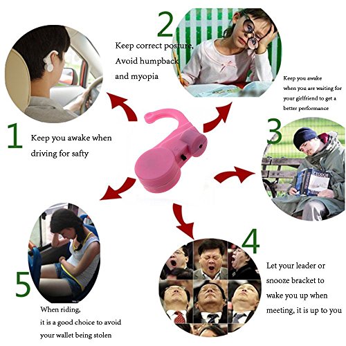 Vehicle Safe Device Anti Sleep Drowsy Alarm Alert Sleepy Reminder For Car Driver - Black