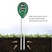 Soil pH Meter 3-in-1 Soil Test Kit For Moisture,Light & pH,Great For Garden,Farm, Lawn,Plants,Herbs & Gardening Tools,Indoor & Outdoor Plant Care Soil Tester(No Battery needed)