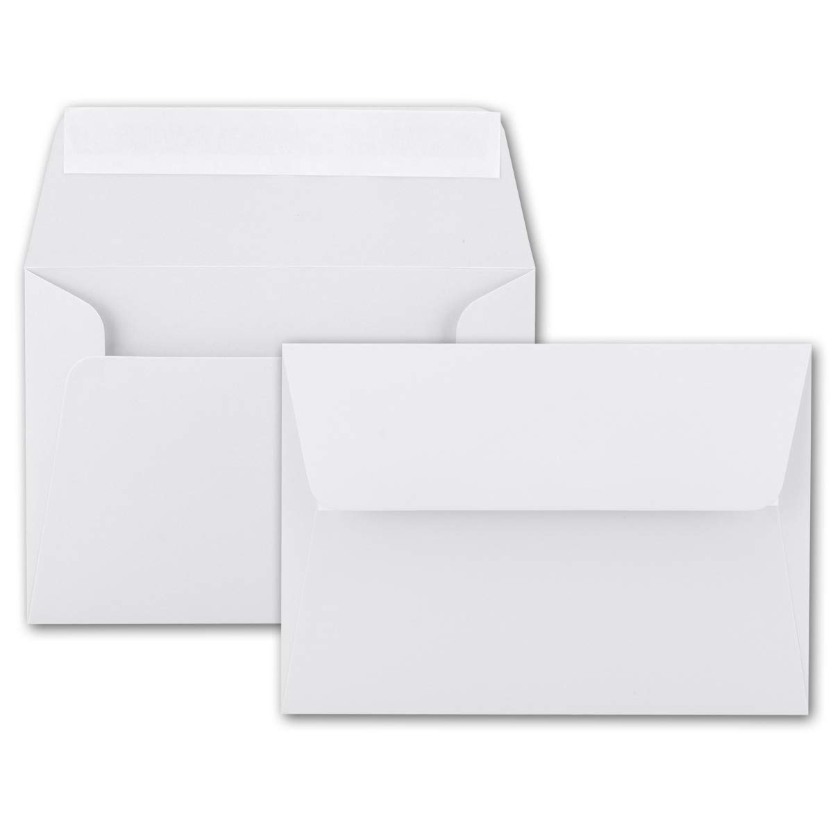 Neuser colourful envelopes B6 175 x 125 mm, adhesive sealing, 100 Umschläge brilliant white